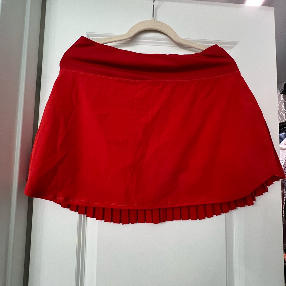 Baleaf Red Pleated Skirt - Picture 3 of 5